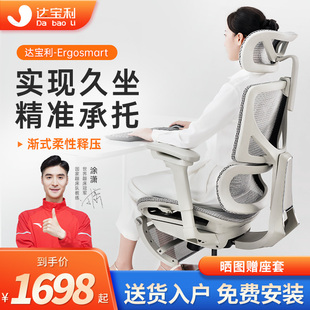 达宝利ergosmart电脑椅，人体工程学椅子，办公椅网布网布椅电竞椅