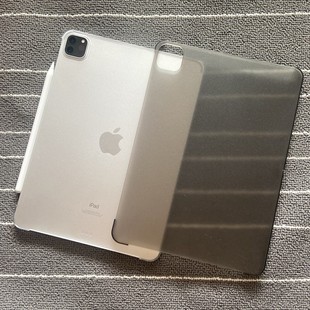2022年iPad Pro11寸5/6代12.9寸防弯保护套缺边air4吸笔超薄磨砂硬壳第10代平板后壳mini6适用苹果2021款