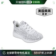 bobs from skechersSquad - Mighty Cat 女式健身锻炼跑鞋 - 白色