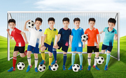 小学生训练比赛队服印字号，定制足球服套装，短袖男女成人儿童足球衣