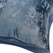 样板房蓝色滚边抱枕套现代简约抽象靠枕套高精密靠沙发