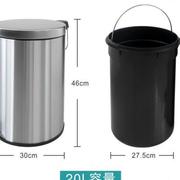 欧式不锈钢垃圾桶 创意时尚家用厨房卫生间脚踏式垃圾桶有内桶