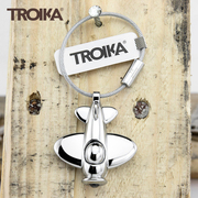 德国troika创意钥匙扣带led灯金属，迷你精致高档送男女挂饰件礼物