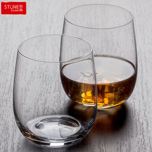 石岛家用欧式水晶玻璃酒杯，酒吧洋酒杯创意，酒具ins风威士忌杯套装