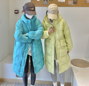 韩国东大门2023年冬季奶呼呼羽绒服女90白鸭绒(白鸭绒)中长款加厚外套