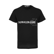 Calvin Klein男装新款纯棉打底T恤衫CK男士潮牌印花休闲短袖T恤男