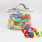 手提式宝宝玩具收纳包大容量网袋网兜儿童积木海洋球整理袋沙滩包
