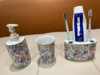 欧式印花陶瓷卫浴三件套洁具套装浴室，洁具3件套卫生间洗漱用品