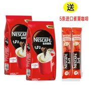 nestle雀巢咖啡原味1+2速溶三合一1400g冲108杯商用大袋装咖啡粉