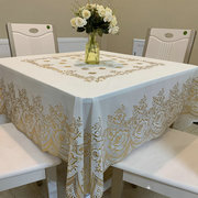 正方形桌布防水防烫免洗简约家用八仙桌台布PVC塑料餐桌布盖布