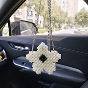 手工串珠珍珠包成品可爱花朵包DIY编织五角星斜跨零钱包装饰包小