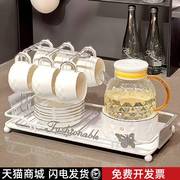 英式下午茶茶具套装网红茶杯杯具整套玻璃养生花茶壶蜡烛加热