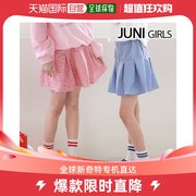 韩国直邮Nana Juni Juni Girls 迷你格子裙子裤子(红色 蓝色)