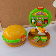 汉堡包音乐盒套餐玩具食玩美式桌面摆件礼物过家家 美式复古 仿真