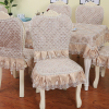 欧式通用餐椅垫套装家用客厅餐桌椅子，套罩椅垫坐垫长方形桌布布艺