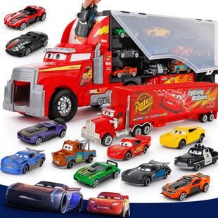 赛车总动员汽车麦大叔货柜车，儿童合金玩具，车仿真闪电麦昆玩具男孩