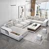 布艺沙发简约现代大小户型组合可拆洗皮布沙发整装家具客厅沙发