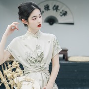 新式旗袍年轻款气质女夏中国风女装国风日常可穿改良新中式连衣裙