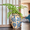 新中式青花瓷花瓶室内客厅玄关装饰摆件电视柜插花陶瓷花器摆设