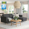 IKEA宜家PARUP派如普三人沙发带贵妃转角布沙发可拆洗客厅原木风