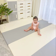 宝宝加厚pu爬行垫婴儿童，客厅拼接地垫环保，折叠游戏防摔爬爬垫定制