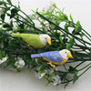 欧美饰品彩色珐琅蓝绿色，羽毛小鸟胸针胸花，毛衣链套装