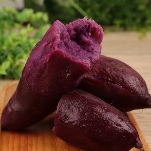 山东紫薯农家自种5斤装新鲜番薯蜜薯沙地紫罗兰薯