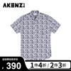 AKENZBLK短袖衬衫深蓝色男士23秋冬AP71ST04-010