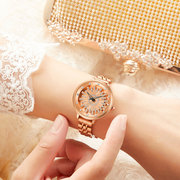 亚时顿女士手表时尚气质石英表时来运转女表外贸手表女实心钢带表