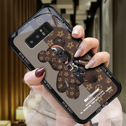 适用于三星note8手机壳galaxy盖乐世SM-N9500手机套的保护套防摔硅胶男女款情侣玻璃可爱卡通软壳高级感
