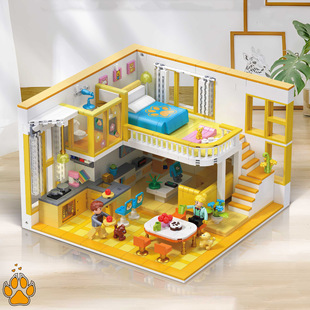 别墅房子拼图积木女孩系列公主城堡，儿童益智6拼装8玩具10岁以上12