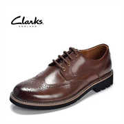 Clarks其乐男鞋24年春秋布洛克雕花商务正装系带百搭休闲皮鞋