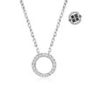 Ross-Simons Diamond Eternity Circle Necklace in Sterling Sil