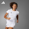 修身跑步运动上衣圆领短袖T恤女装春夏adidas阿迪达斯