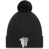 NEW ERA CAP 秋冬帽子保暖针织帽毛线帽顶部毛球纯色可爱时尚百搭