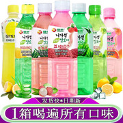 健桥荔枝芦荟饮料500ML/15瓶装果粒果肉柠檬葡萄水蜜桃红柚整箱装