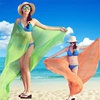 纯色超大裹纱围纱丝巾，沙滩巾沙滩裙海滩比基尼泳衣，披纱专用纱巾女