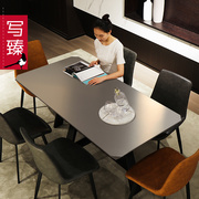 北欧餐桌椅组合家用大小户型长饭桌现代简约意式轻奢烤漆餐厅家具