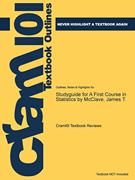 按需印刷Studyguide for a First Course in Statistics by McClave  James T.