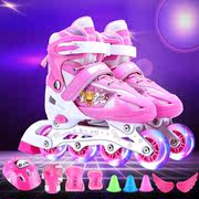儿童溜冰鞋护膝套装初学者男孩女童护具全套旱冰鞋直排可调节滑冰