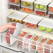 冰箱收纳盒食品级厨房蔬菜水果保鲜盒透明冷冻专用储物整理神器