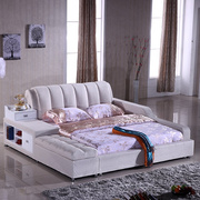 榻榻米床布床可拆洗布艺床，气动储物双人床小户型1.8米软床婚床