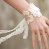 冷淡风轻奢手饰品欧美复古花朵小众白色气质高雅蕾丝配饰首饰手链