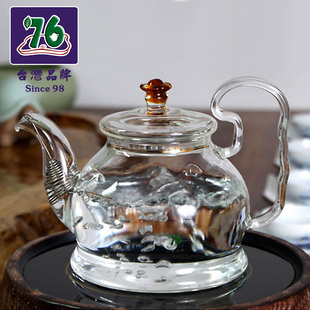 台湾76高硼硅玻璃茶壶SW880 透明耐高温电陶炉烧水壶煮茶壶茶具