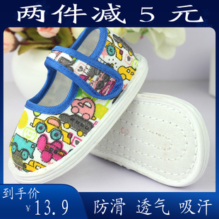 春1-2岁男女婴儿学步鞋儿童老北京单鞋宝宝手工千层底软底小布鞋
