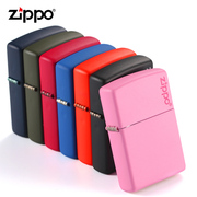 zippo打火机正版粉红色238zl粉色，哑漆商标限量版美国抖音同款