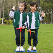 小学生校服春秋款套装幼儿园园，服运动服棒球，服男女定制短袖套装