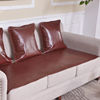 头层水牛皮凉席红木沙发垫夏季牛皮坐垫椅垫子单张红(单张红)棕对拼60