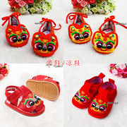 婴幼儿布鞋中国风传统手工学步鞋千层底，男女童老虎鞋子宝宝虎头鞋