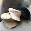 帽帽家四季都能戴日本设计复古苎麻透气平顶帽百搭鸭舌帽男女